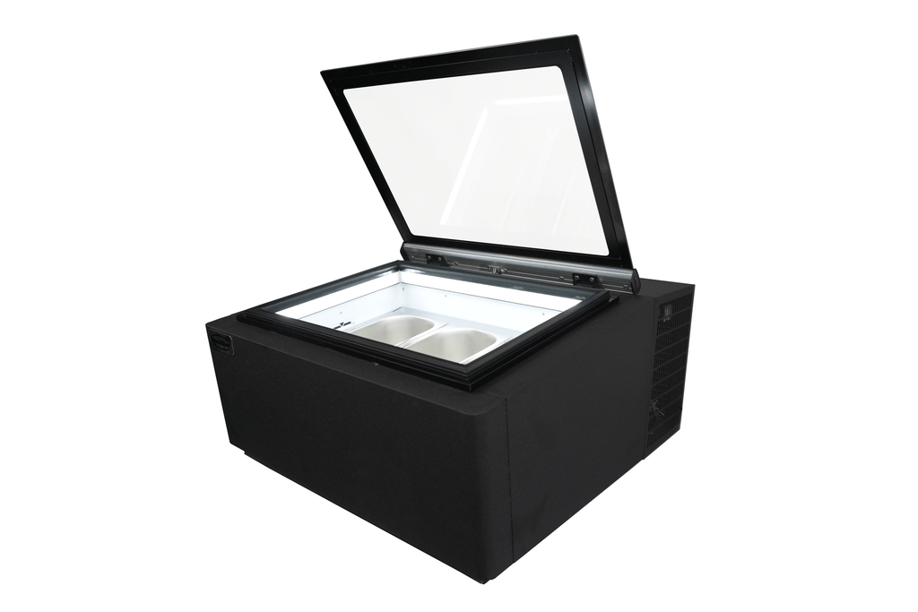 TAFELMODEL SCHEPIJSVITRINE ZWART OPENT AAN DE KLANTZIJDE - aanvullende productfoto 6
