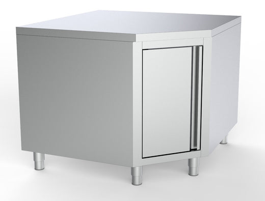 Werktafel hoek met deur 1000/1000 voor 600MM tafels - Combisteel 7333.0288