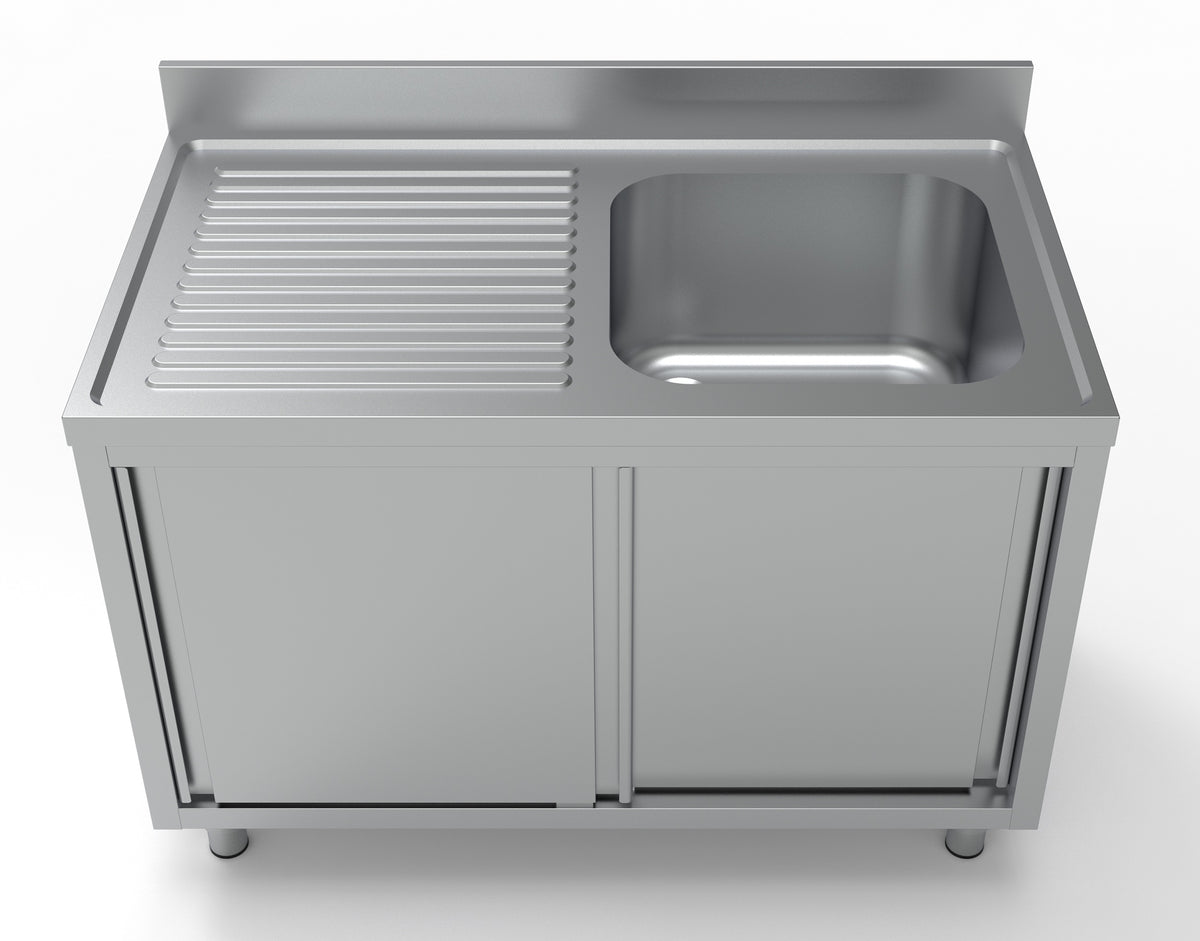 700 sink table sliding doors 1 right 1200 - Combisteel 7333.0905