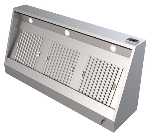 Wandkap compleet - 2000x1100 mm - Combisteel 7333.1115