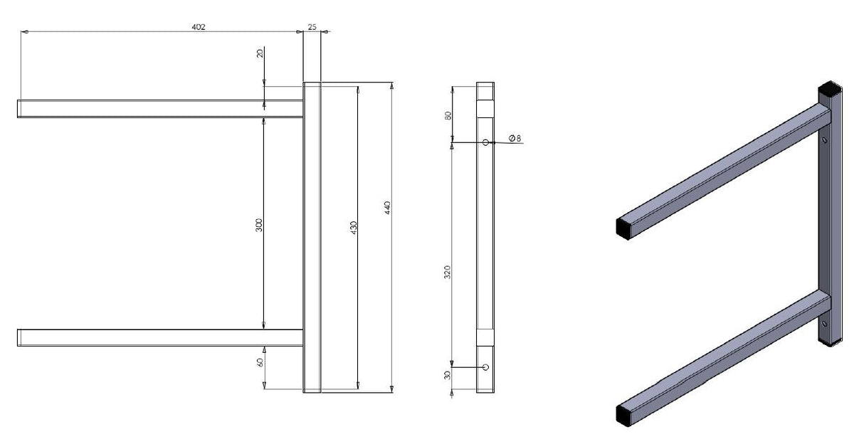 VASTE KONSOLE DUBBEL 400 - aanvullende productfoto 1