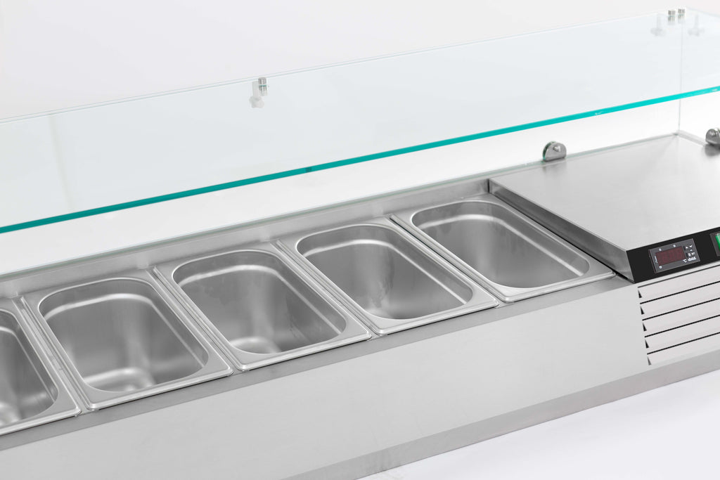 GEKOELDE OPZETVITRINE 1/4 GN x 6 - aanvullende productfoto 1