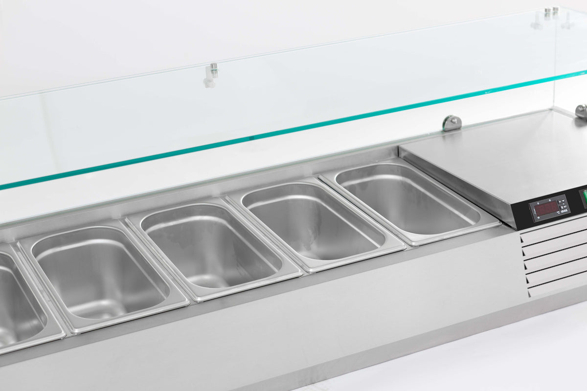 GEKOELDE OPZETVITRINE 1/3 GN x 9 - aanvullende productfoto 1