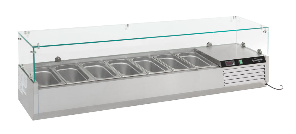 GEKOELDE OPZETVITRINE 1/3 GN x 7 - 7450.0019