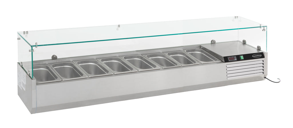 GEKOELDE OPZETVITRINE 1/3 GN x 8 - 7450.0021