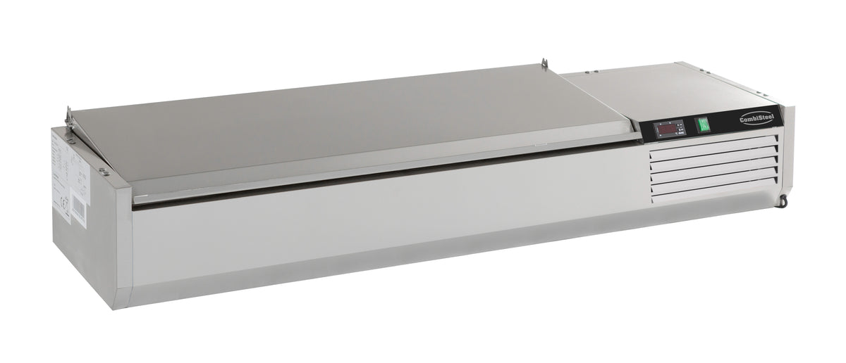OPZETVITRINE RVS DEKSEL 1/4 GN x 6 - 7450.0027