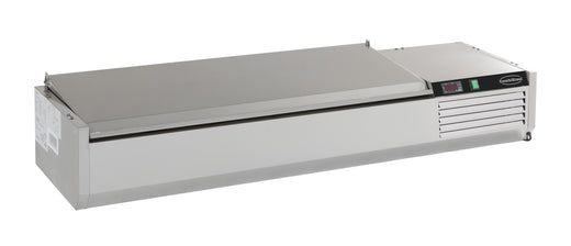 Opzetvitrine RVS deksel 1/4 GN x 6 - Combisteel 7450.0027