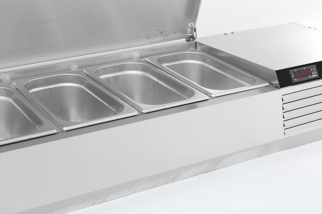 OPZETVITRINE RVS DEKSEL 1/3 GN x 6 - aanvullende productfoto 4