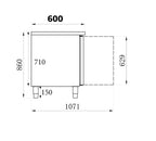 600 KOELWERKBANK 2 DEUREN - aanvullende productfoto 1
