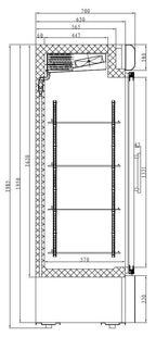 VRIESKAST 2 GLASDEUREN - aanvullende productfoto 1