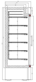 VRIESKAST 1 GLASDEUR - aanvullende productfoto 1