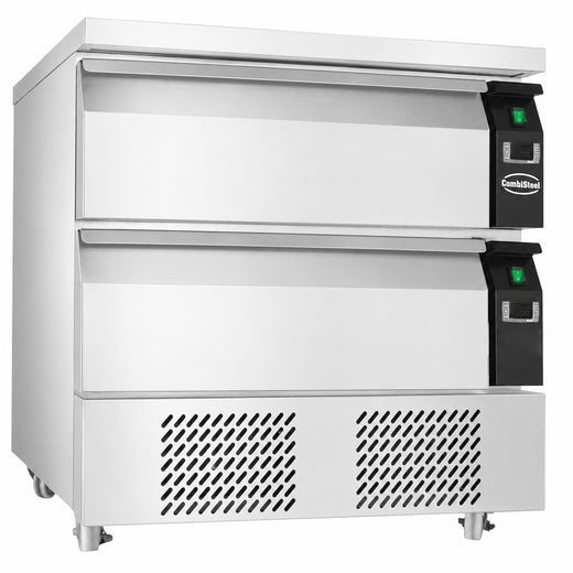 Koel/vrieswerkbank omschakelbaar 2 laden 4X 1/1GN - Combisteel 7450.0240