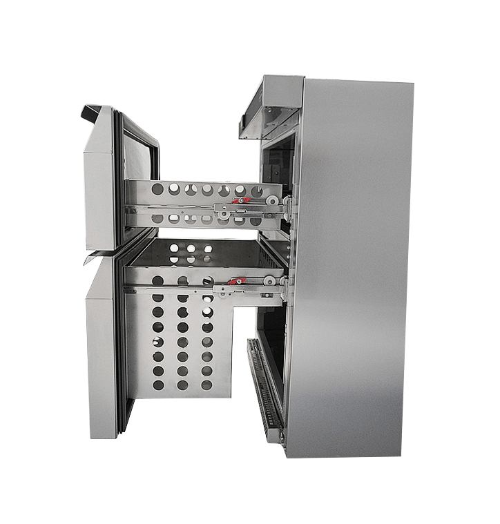 KOELKAST TAFELMODEL RVS 2 LADEN - aanvullende productfoto 2