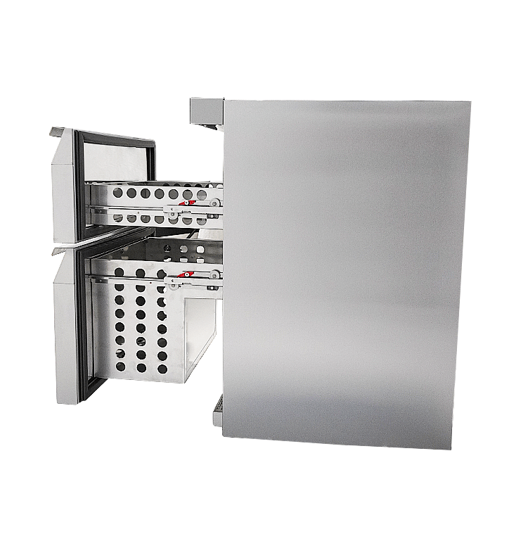 KOELKAST TAFELMODEL RVS 2 LADEN - aanvullende productfoto 3