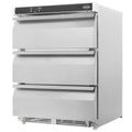 KOELKAST TAFELMODEL RVS 3 LADEN - 7450.0536