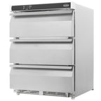 KOELKAST TAFELMODEL RVS 3 LADEN - 7450.0536