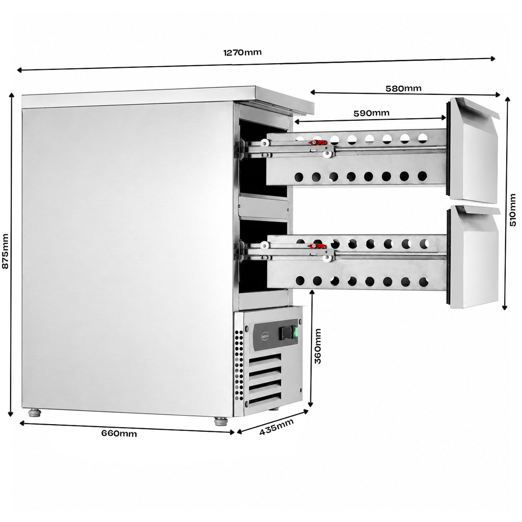KOELWERKBANK 2 LADEN - aanvullende productfoto 7