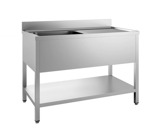 700 spoeltafel bodemschap demontabel 1 links 1400 - Combisteel 7452.0435