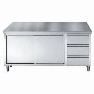 Werktafel schuifdeuren laden - 1600x700 mm - Combisteel 7452.0906