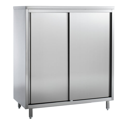 RVS voorraadkast 2 schuifdeuren 4 levels 1200 - Combisteel 7452.0064
