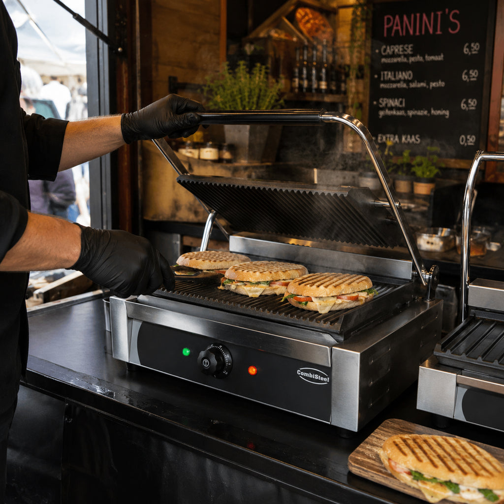 CONTACT GRILL PANINI - in gebruik