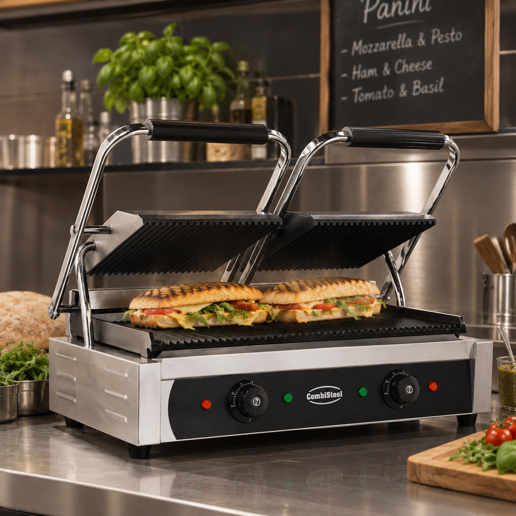 CONTACT GRILL DUBBEL - in gebruik