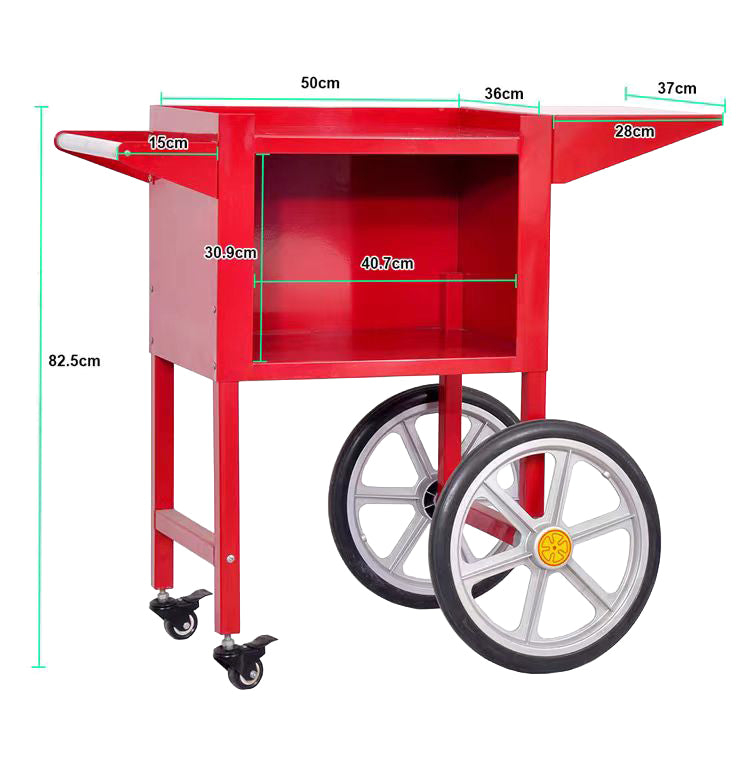 POPCORNMACHINE INCL. WIELEN - aanvullende productfoto 5