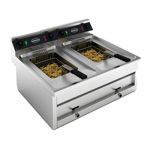 Friteuse tafel 2X12 l 2X6KW - Combisteel 7455.0940