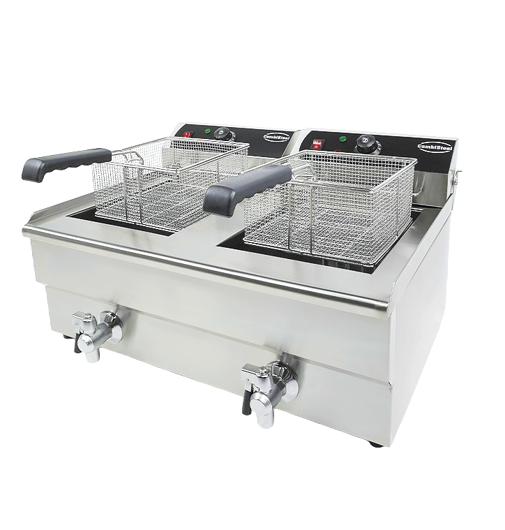 Electric countertop fryer 2X10 l - Combisteel 7455.1007