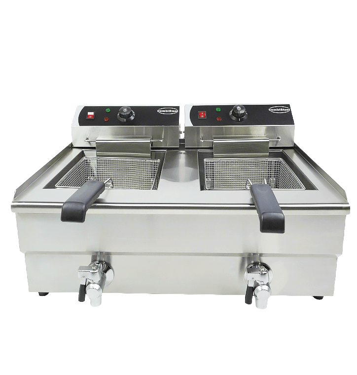 Electric countertop fryer 2X10 l - Combisteel 7455.1007