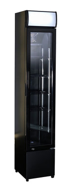 GLASDEUR KOELKAST SMAL ZWART - 7455.1384