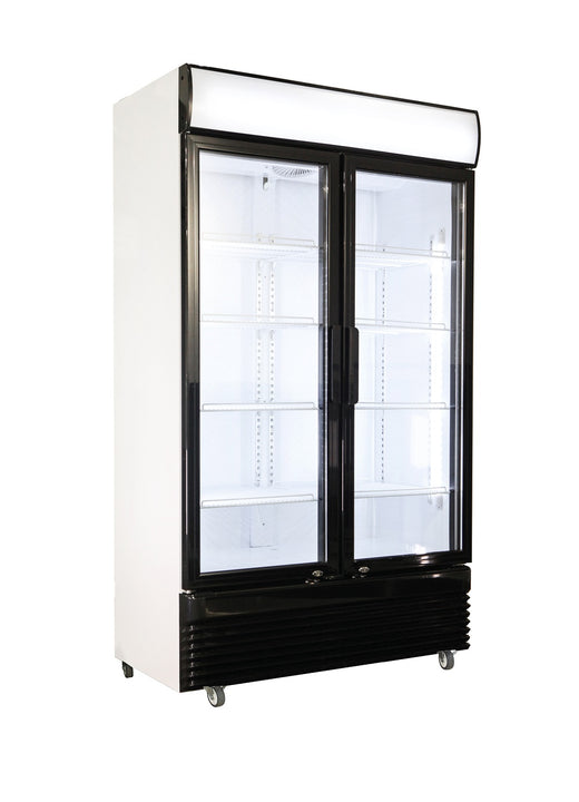 Koelkast 2 glasdeuren BEZ-780 gd - Combisteel 7455.1392