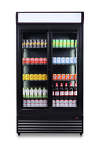 KOELKAST SCHUIF GLASDEUREN BEZ-780 SL ZWART - aanvullende productfoto 3