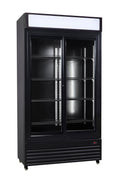 KOELKAST SCHUIF GLASDEUREN BEZ-780 SL ZWART - 7455.1398