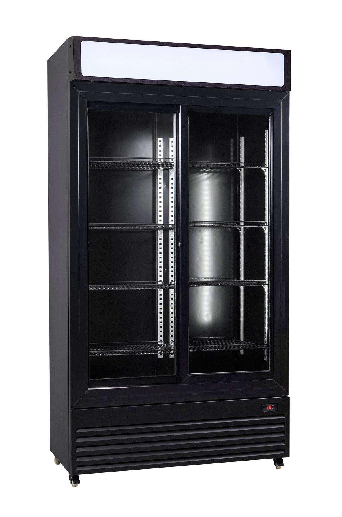 Refrigerator sliding glass doors BEZ-780 sl black - Combisteel 7455.1398
