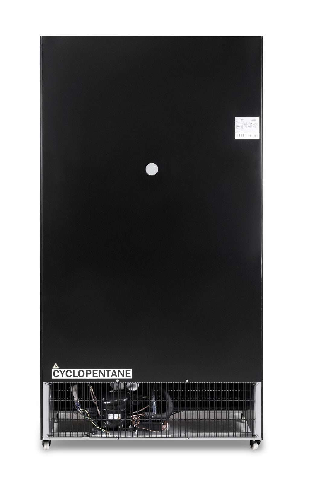 KOELKAST SCHUIF GLASDEUREN BEZ-780 SL ZWART - aanvullende productfoto 2