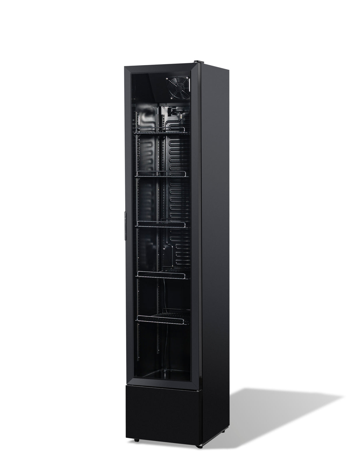Refrigerator 1 glass door black NAP-150 - Combisteel 7455.1912
