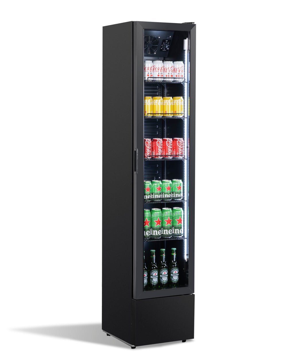 KOELKAST 1 GLASDEUR ZWART NAP-150 - aanvullende productfoto 3