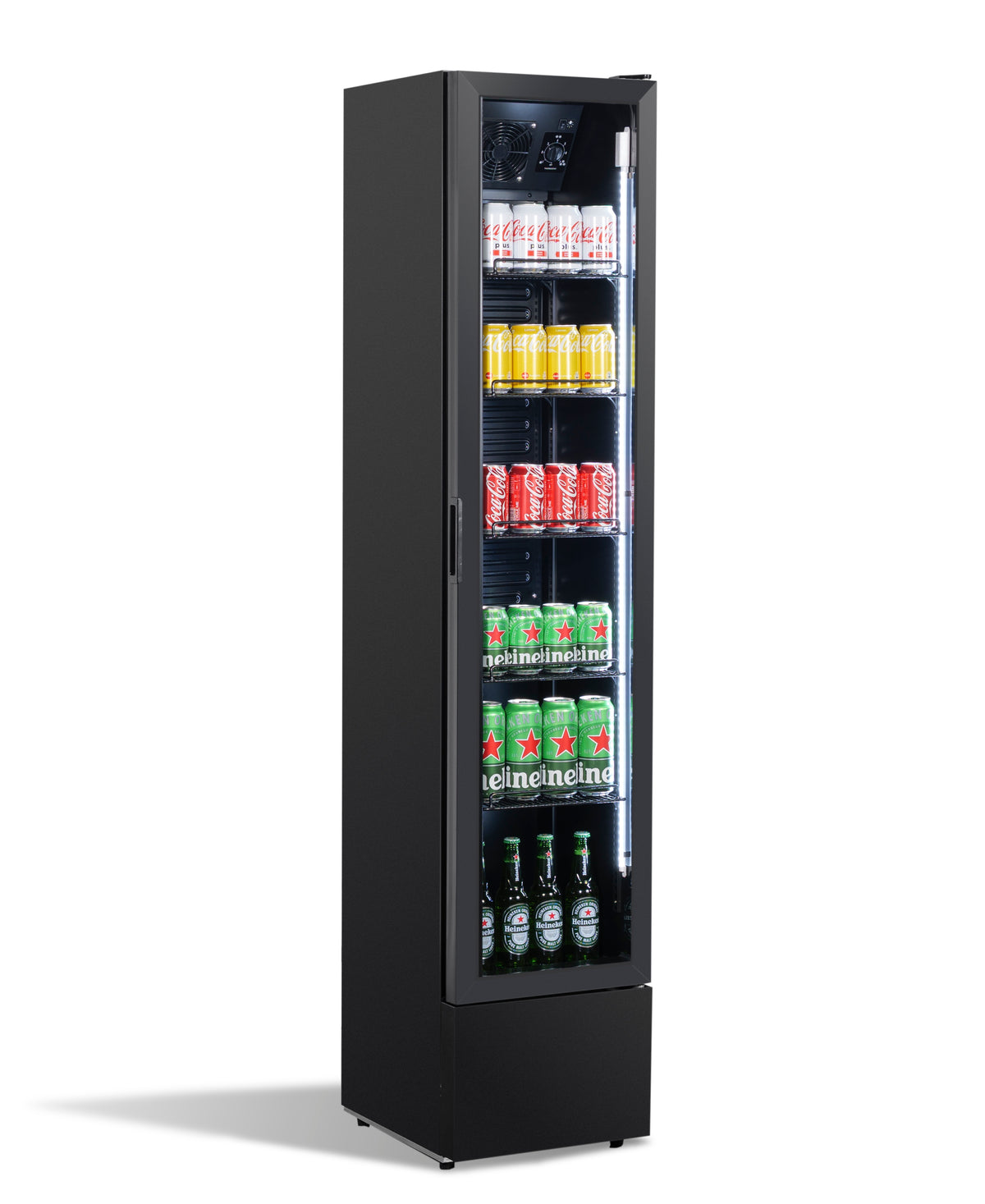 Refrigerator 1 glass door black NAP-150 - Combisteel 7455.1912