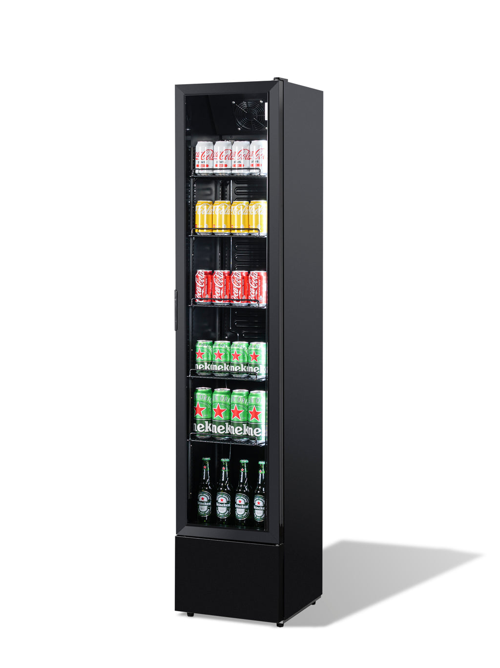 KOELKAST 1 GLASDEUR ZWART NAP-150 - aanvullende productfoto 5