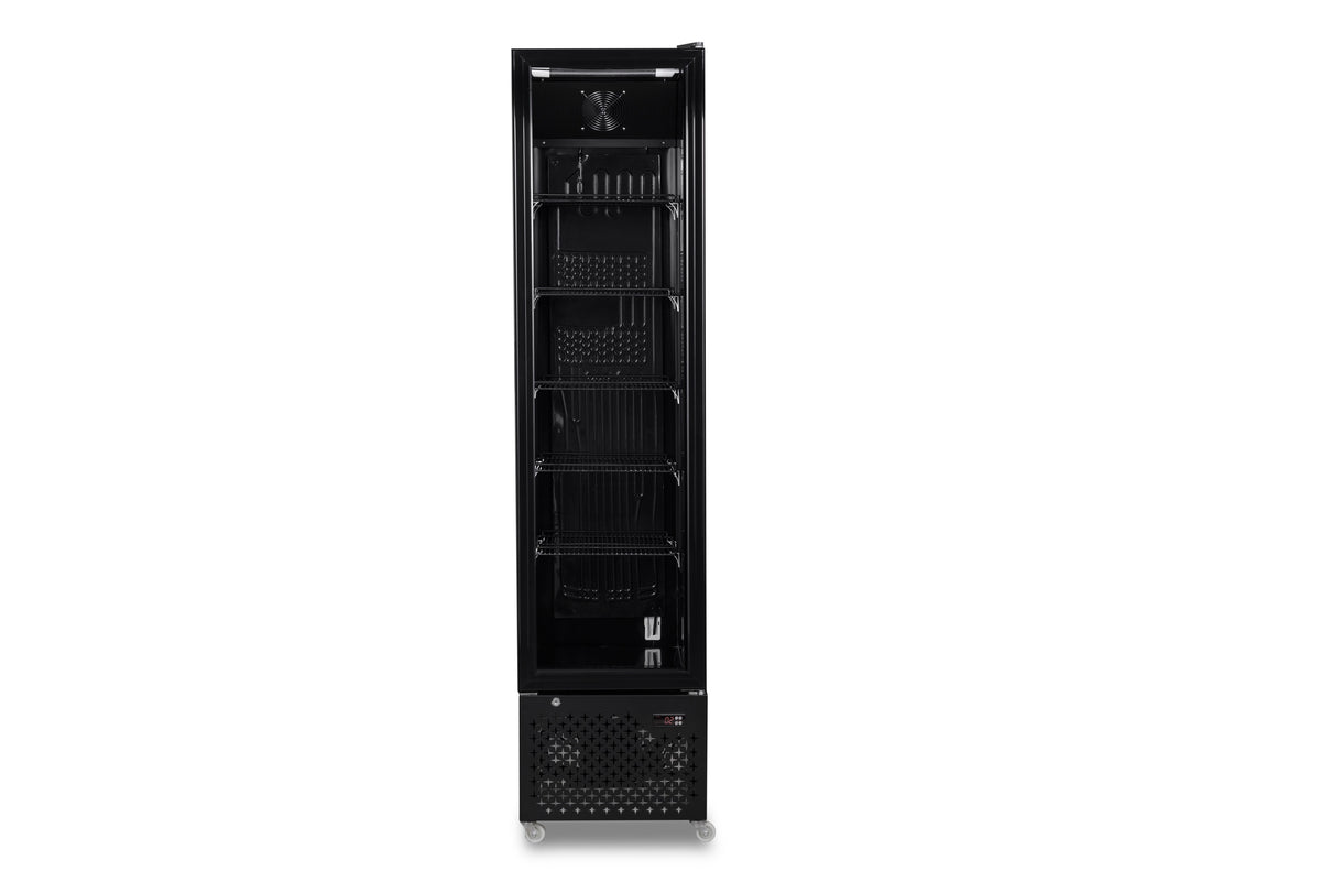 Refrigerator 1 glass door black NAP-250 - Combisteel 7455.1914