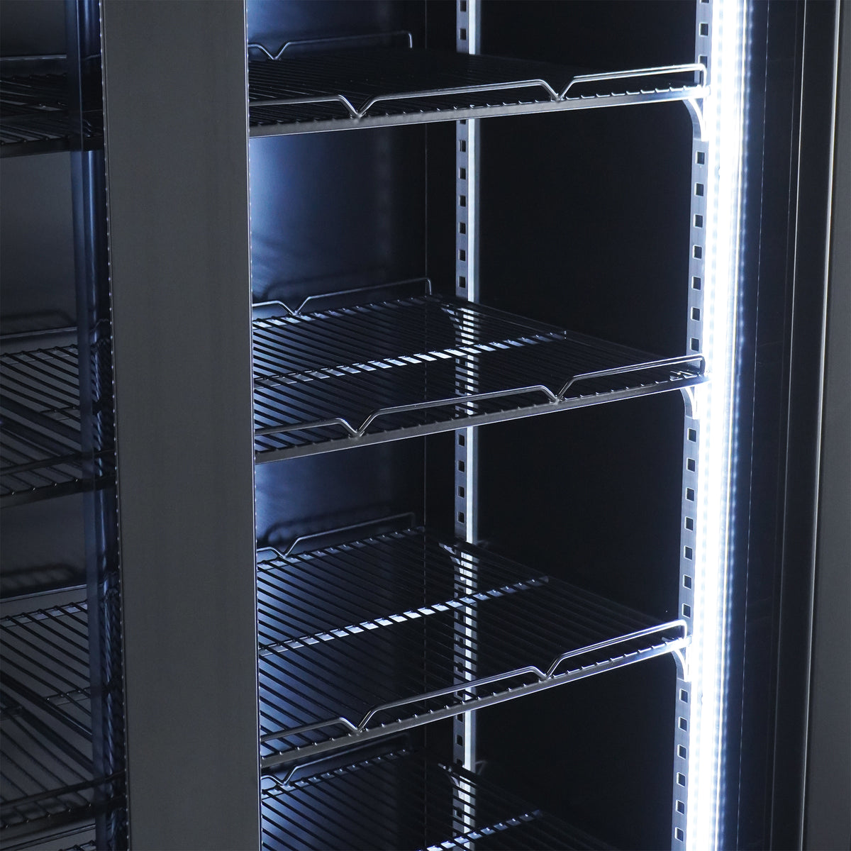 KOELKAST 3 GLASDEUREN ZWART NAP-1200 *TRANSPORT OP AANVRAAG* - aanvullende productfoto 12