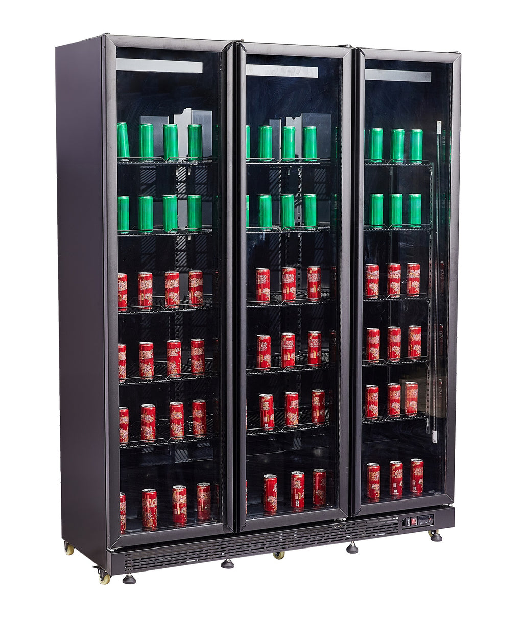 KOELKAST 3 GLASDEUREN ZWART NAP-1200 *TRANSPORT OP AANVRAAG* - aanvullende productfoto 6