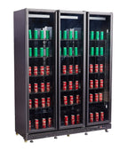 KOELKAST 3 GLASDEUREN ZWART NAP-1200 *TRANSPORT OP AANVRAAG* - aanvullende productfoto 6