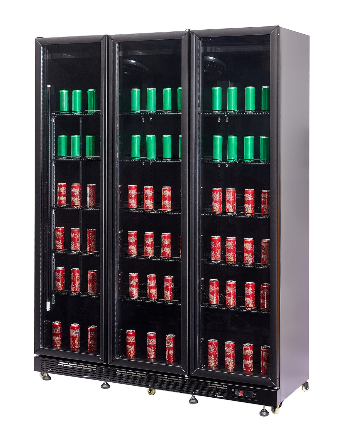 KOELKAST 3 GLASDEUREN ZWART NAP-1200 *TRANSPORT OP AANVRAAG* - aanvullende productfoto 7