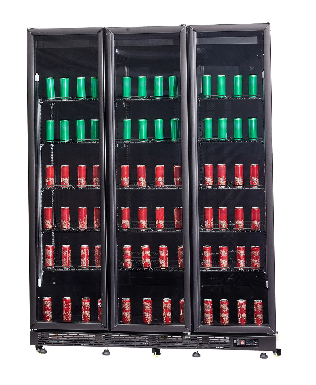 KOELKAST 3 GLASDEUREN ZWART NAP-1200 *TRANSPORT OP AANVRAAG* - aanvullende productfoto 8
