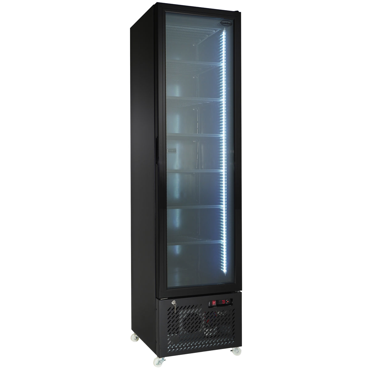 Freezer cabinet 1 glass door black NAP-250F - Combisteel 7455.1930