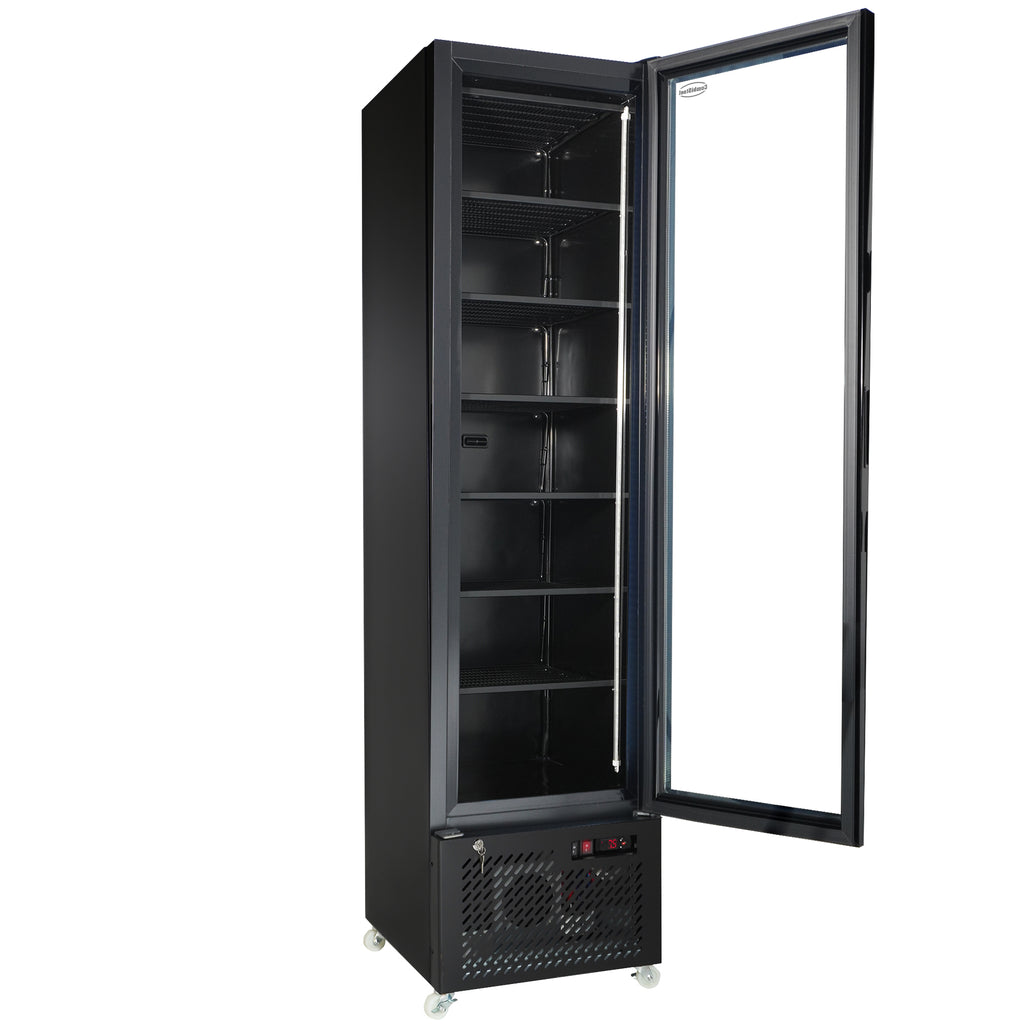 VRIESKAST 1 GLASDEUR ZWART NAP-250F - aanvullende productfoto 2