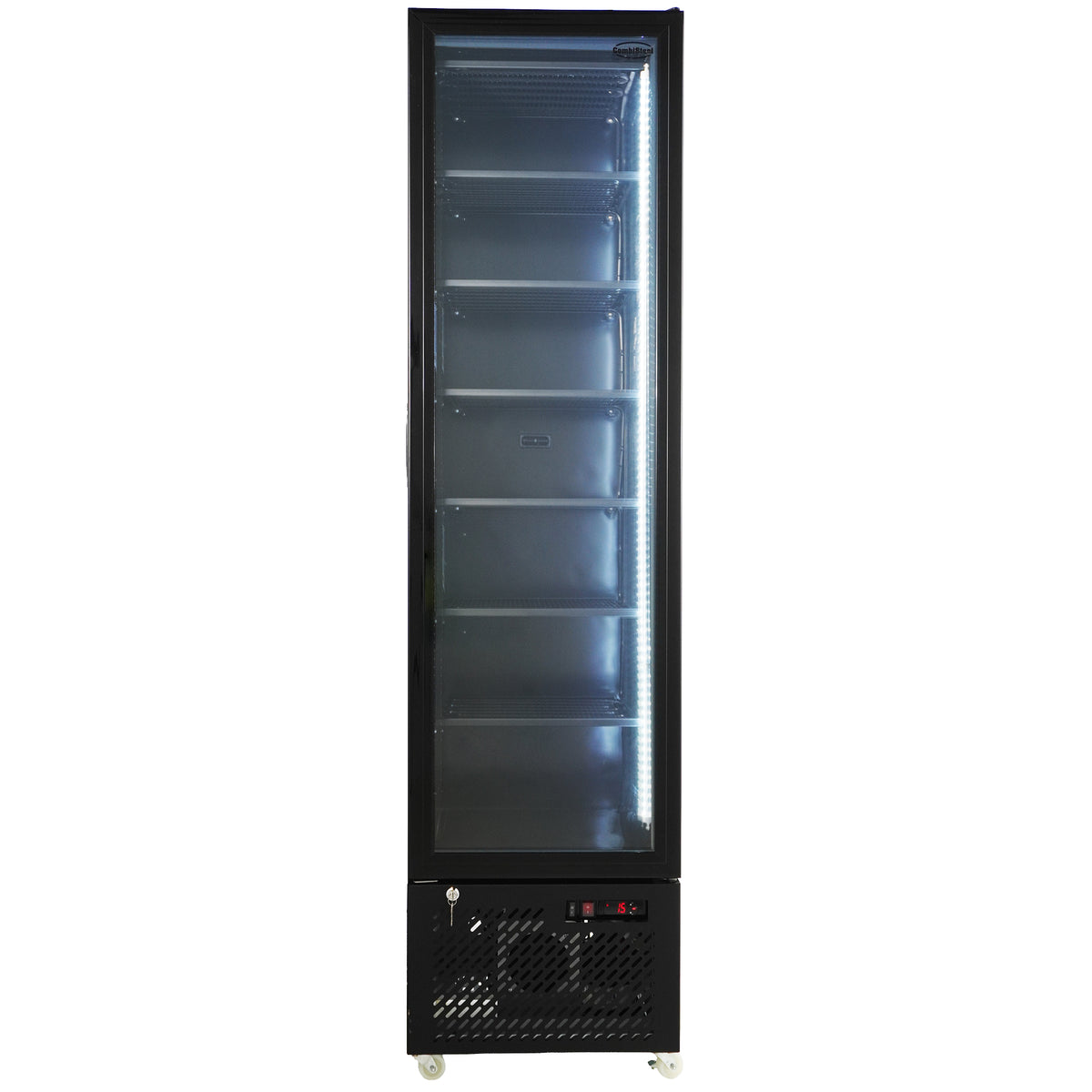 Freezer cabinet 1 glass door black NAP-250F - Combisteel 7455.1930