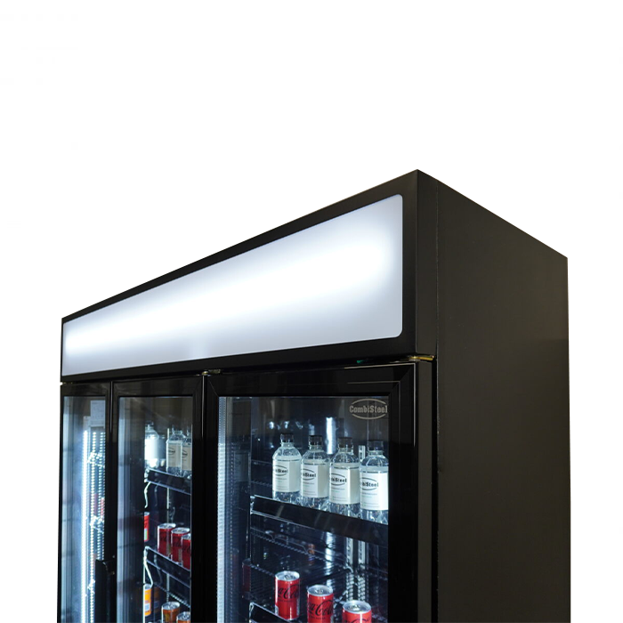 KOELKAST 3 GLASDEUREN ZWART FCU-1200 BL - aanvullende productfoto 5
